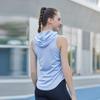 Мужской летний быстросохнущий спортивный жилет с капюшоном - Повседневный, дышащий, в европейском и американском стиле для бега на открытом воздухе и фитнеса