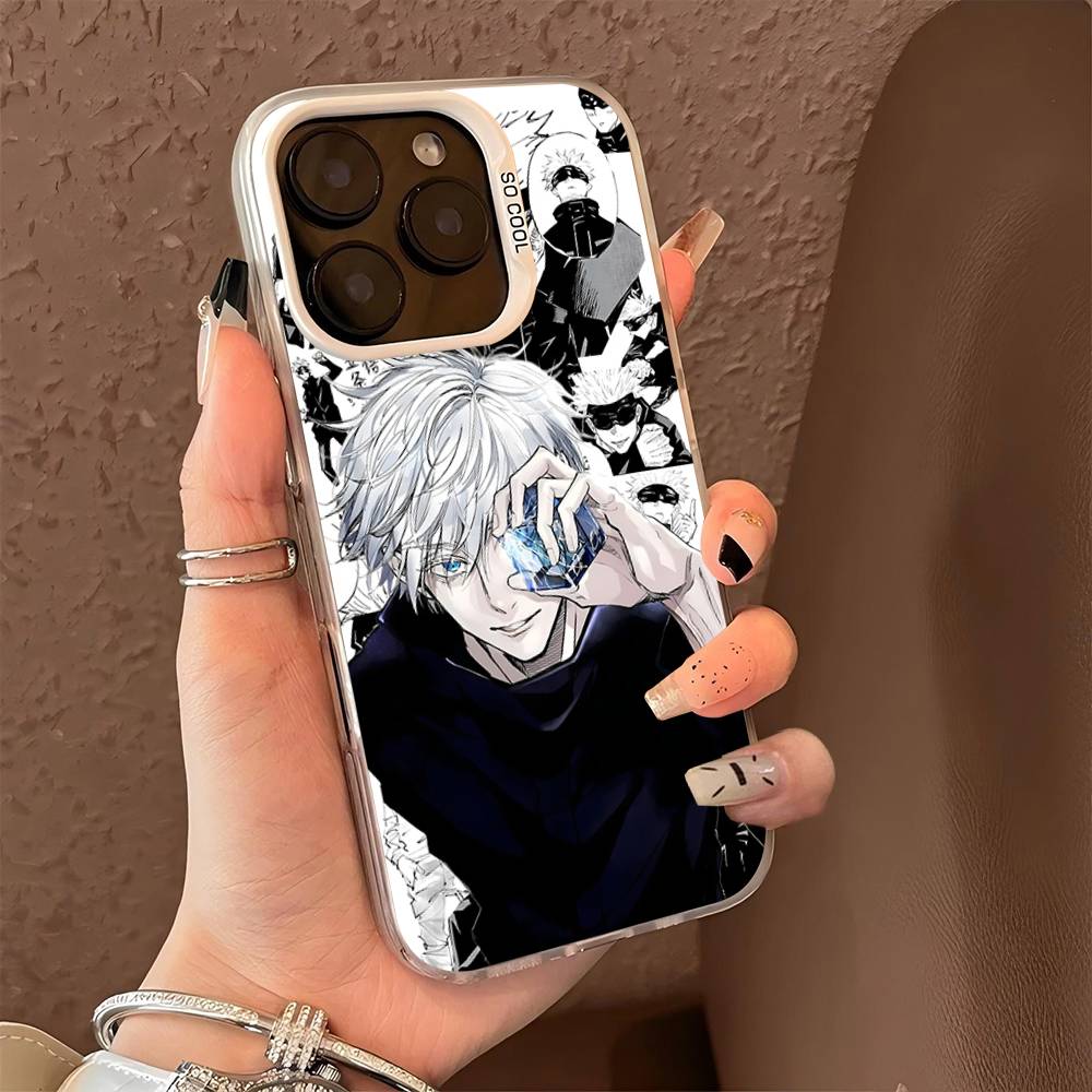 Jujutsu Kaisen Сатору Годжо Комиксы Для IPhone 13 14 15 16 17 Pro Max 11 12 Plus 17 Air Чехол для телефона Цветной Матовый Чехол