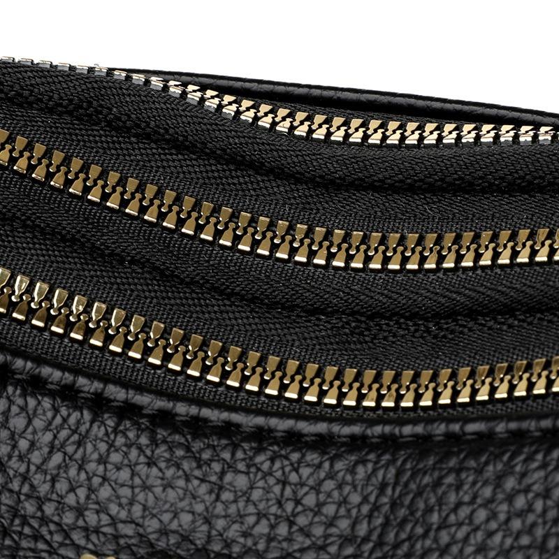 Сумка для мамы среднего возраста, модная сумка на одно плечо с тремя слоями мягкой многослойной женской сумки большой вместимости