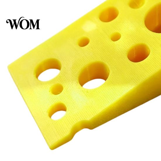 Furniture Protection Doorstop 3D Printed Cheese Doorstop, Non-slip Door Stopper, Stable Base Wedge Stopper Wedge, Protects Walls Furniture,