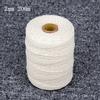 1-3mm Natural Craft Macramé Cotton String Artisan Thread Twisted Cord Beige