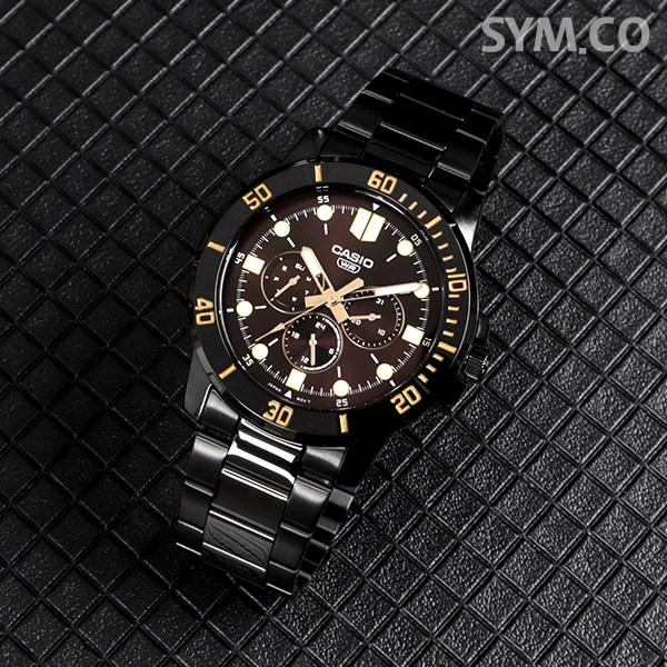 Casio Мужские металлические часы с дайверским дизайном