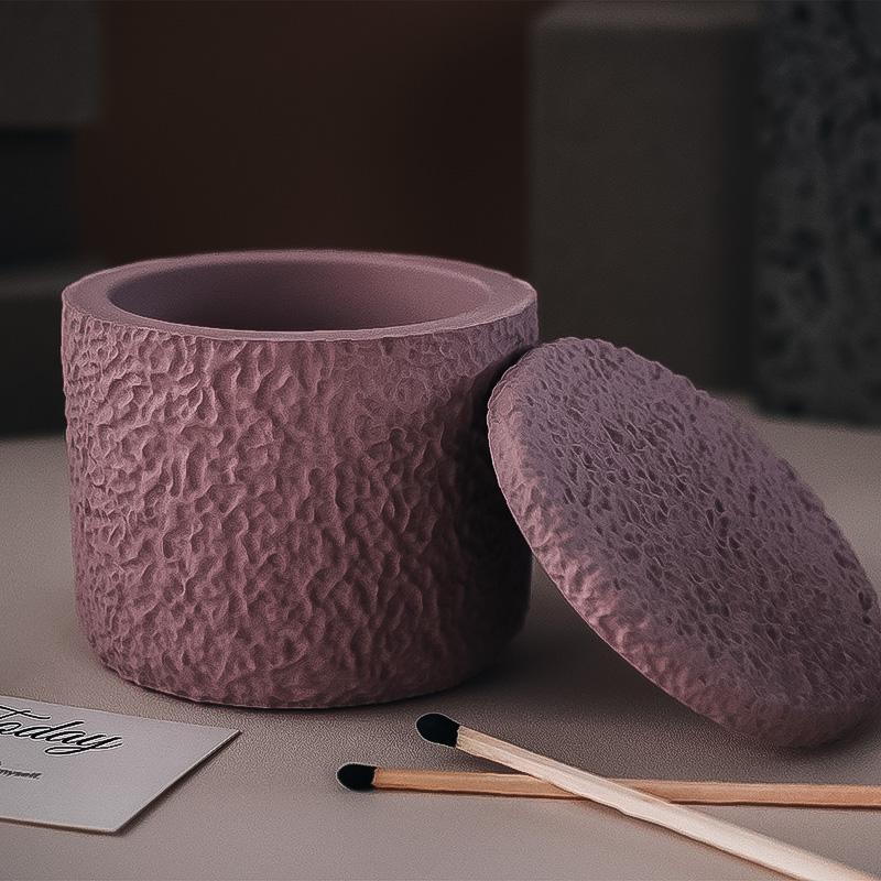4 шт. DIY Гипсоцемент Гипсовая Подсвечник Гладкая Поверхность с Крышкой Цветочное Лицо Зеркало Силиконовая Форма Креативное Украшение