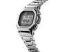Casio Мужские кварцевые часы GMW-B5000D-1 из нержавеющей стали, водонепроницаемые до 200 м, ударопрочные