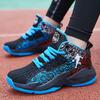 Подростковые баскетбольные кроссовки мужские высокие дышащие из сетки, нескользящие и износостойкие студенческие кроссовки для реальных игр, детская спортивная обувь женская