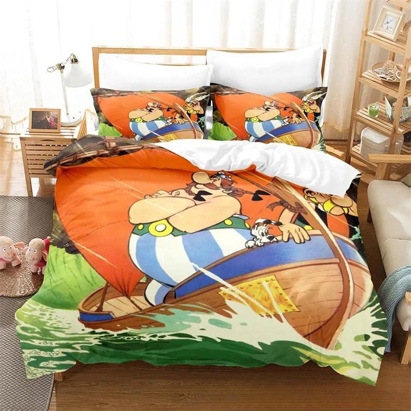 Fashion 3D Print Anime Game Asterix Bedding Set,Girls Adult Single Twin Queen Size,Duvet Cover Pillowcase Bedding Home Textiles