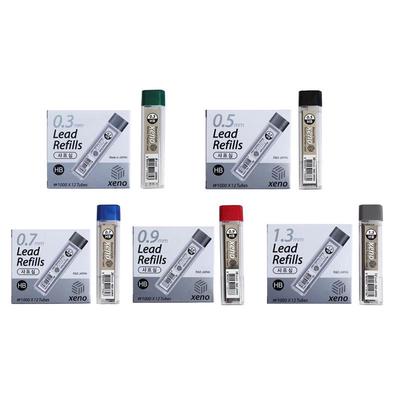 Набор грифелей для механических карандашей в количестве 12 шт различной толщины по выбору (0.3/0.5/0.7/0.9/1.3 Mм)