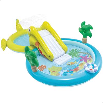 Бассейн-игровой центр INTEX Gator с горкой, круглый, 57164