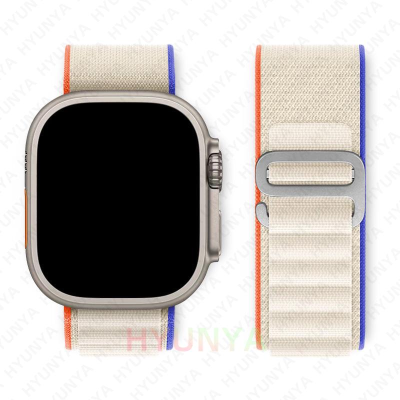 Альпийский ремешок для Apple Watch Band Series 10 9 8 7 SE Ultra 2 41мм 42мм 45мм 46мм 49мм 40мм 44мм IWatch Correa Ремешок Браслет
