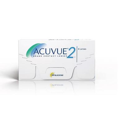 ACUVUE 2 - Двухнедельные прозрачные контактные линзы многоразового использования, упаковка из 6 линз | От Джонсон и Джонсон