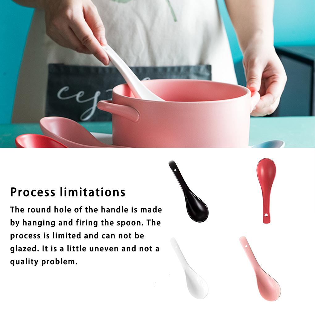 Керамическая ложка Безопасная столовая посуда Многофункциональные кофейные ложки для супа Столовые принадлежности Аксессуары для дома Кухня Товары для дома