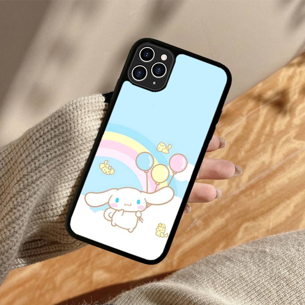 Caroon Cute C-Cinnamorolls PC+TPU Protective Phone Case For IPhone 17 16 Pro Max 15 Plus 14 13 12 11 Cover