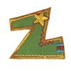 Iron-on Embroidered Patch Letter Z 3 Cm