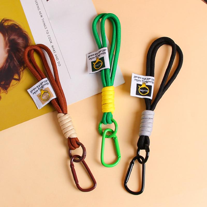 Yogodlns Colorful Nylon Rope Handbag Pendant With Carabiner Buckle Clips Bags Accessories Spare Parts for Bags