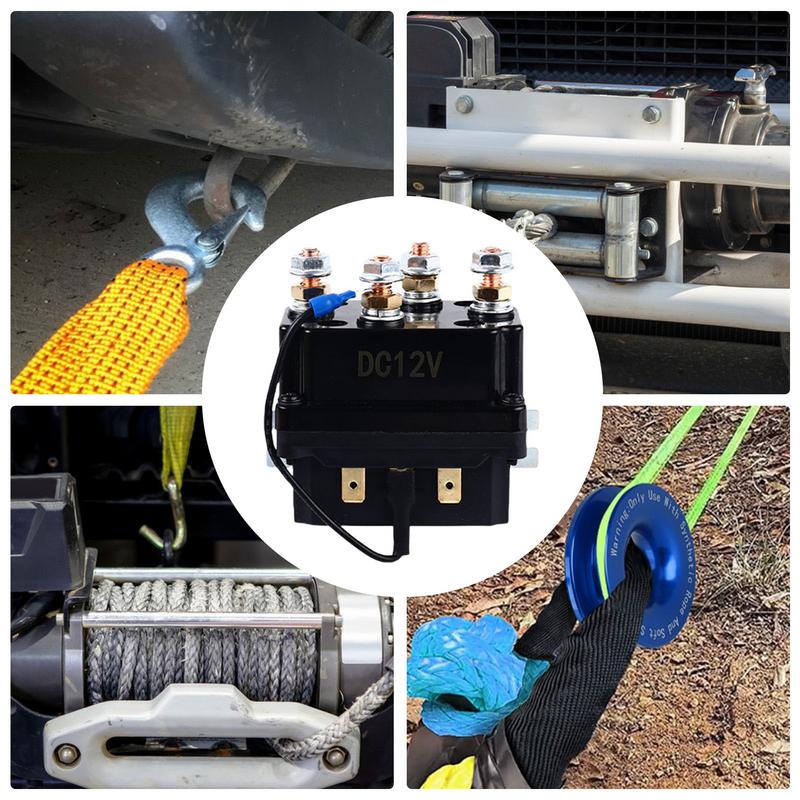 Комплект реле соленоида лебедки Практичный блок управления соленоидом лебедки Прочное реле электрической лебедки Комплект автомобильных реле для автомобилей