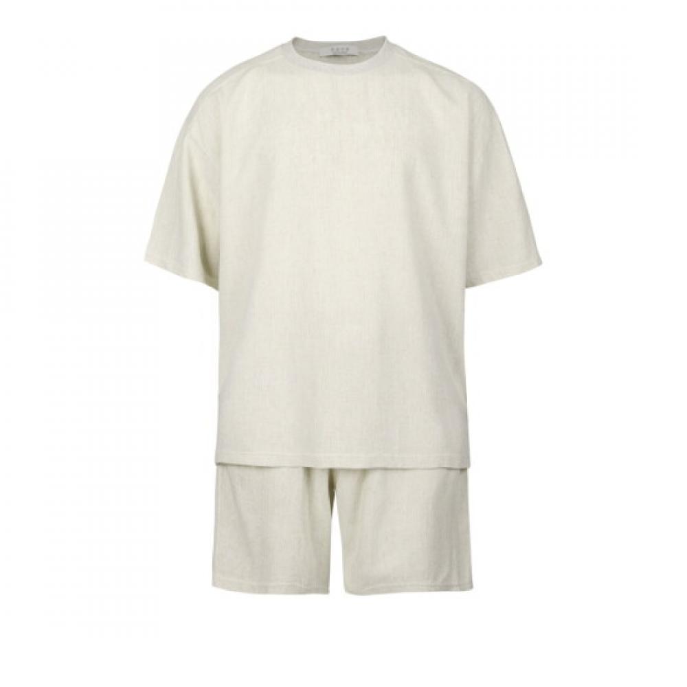 Limid Men S Linen Blend Short Sleeve Setup Summer Rp Set Q004
