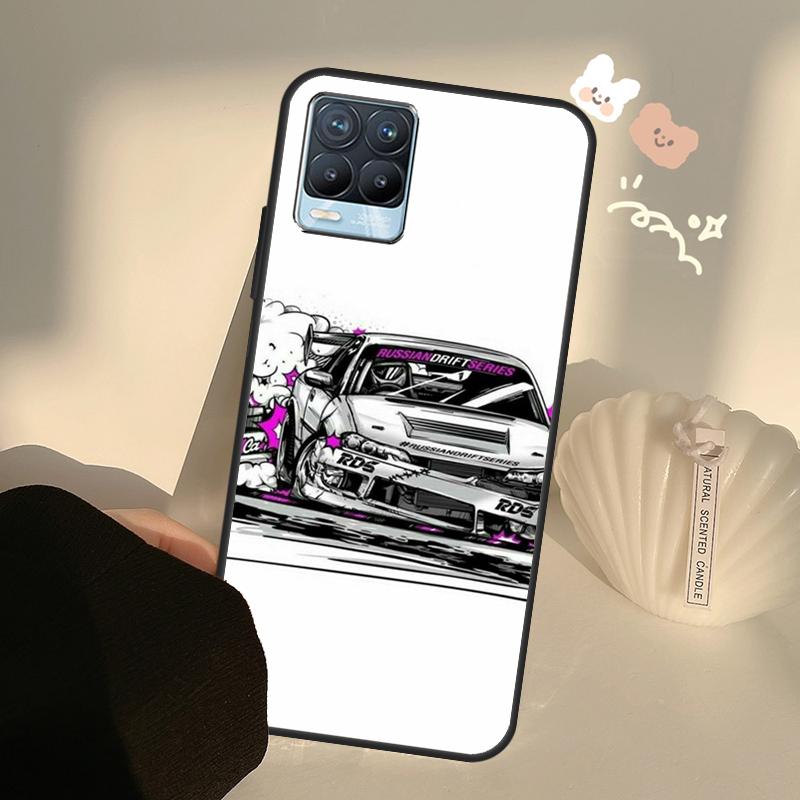 Спортивный автомобиль JDM Tokyo Drift для Realme 8 9 Pro Plus GT Neo 2 GT Master 9i 8i, чехол для телефона OnePlus 9 10 Pro 9R Nord2