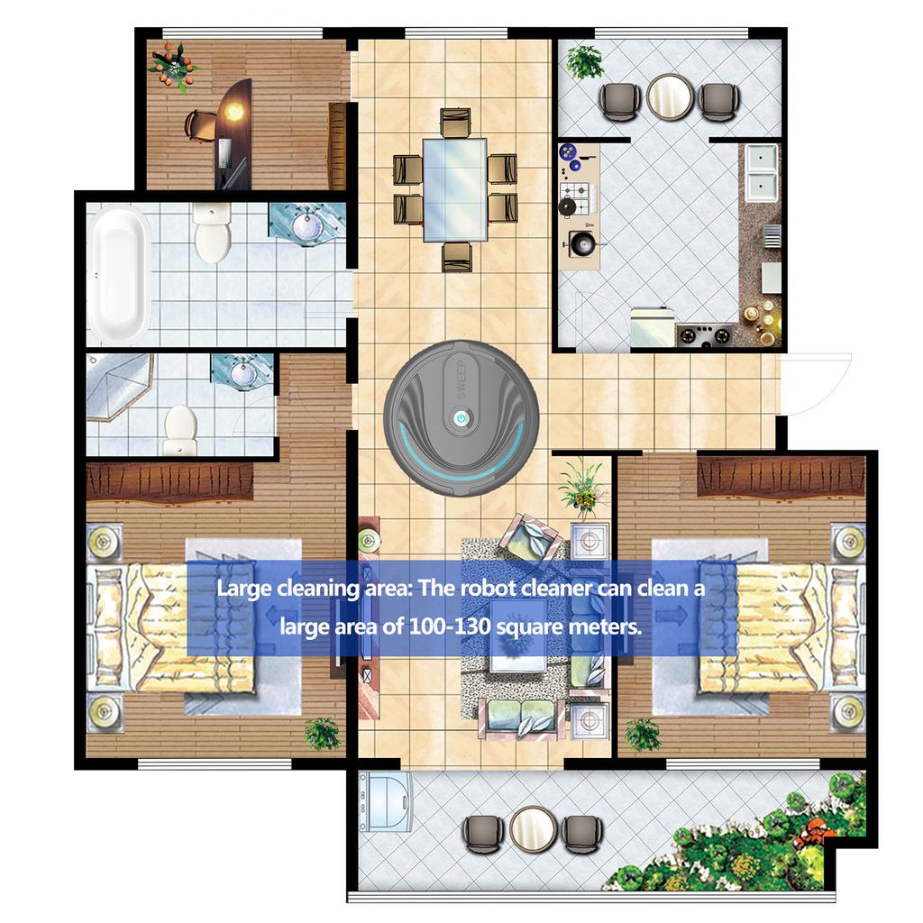 Легкий мини-пылесос, интеллектуальный робот-пылесос, многорежимный портативный пылесос для уборки ковров и шерсти домашних животных на твердых полах