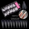 100Pcs Nail Forms Full Cover Gel Mold Tips Nail Extension Diy Nails Accessories