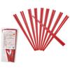 Harimaya Dishwasher-Safe Non-Slip Chopsticks, Pack of 10, Red, 22.5cm