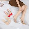 Summer New Fish Mouth Women's Cool Slippers Sexy Wine Glass Stiletto Heel Large Size High Heels