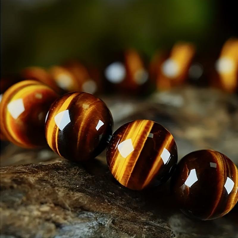 Hanmade для мужчин и женщин натуральный большой тигровый глаз для мужчин и женщин браслет из камня тигровый глаз браслет на удачу ювелирные изделия 1 шт 12 мм