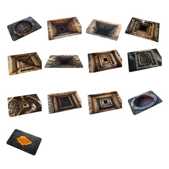 3D Optical Illusion Floor Mat Non-Slip Vision Rug with Stunning 3D Visual Effect Design Area Rug for Living Room Bedroom Hallway Easy Care Carpet