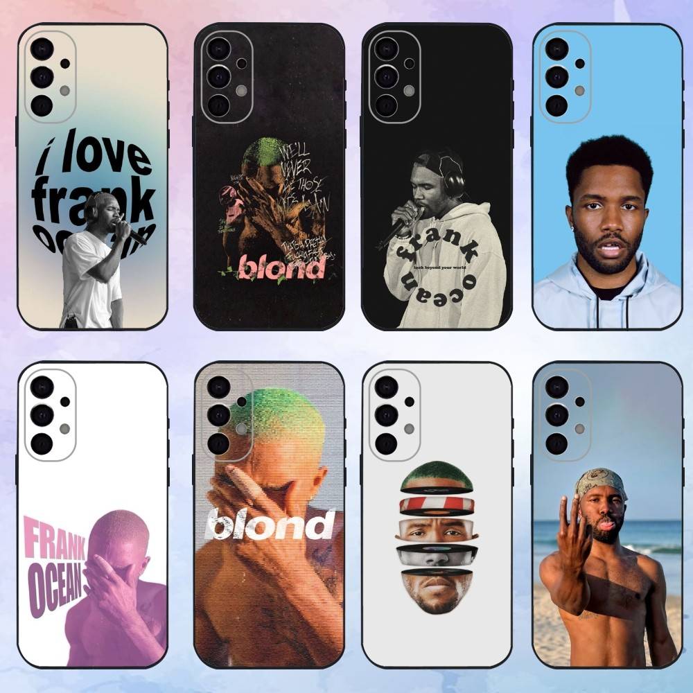 Крутой чехол для телефона F-Frank O-OCEAN Singer для Samsung S25, S24, S21, S22, S23, S30, Ultra, S20, Plus, Fe, Lite, Note, 10, 9, 5G Черный чехол