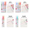 Curve Line Double Head Marker Multiple Shapes Markers Pen Curve Highlighter Pen Integrated