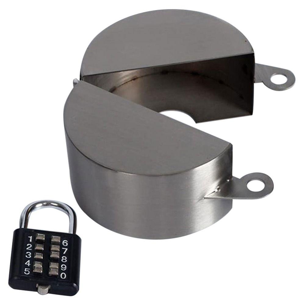 Stainless Steel Faucet Lock Cover Anti-Theft Faucet Protection Cover Water Spigot Lock Hardware