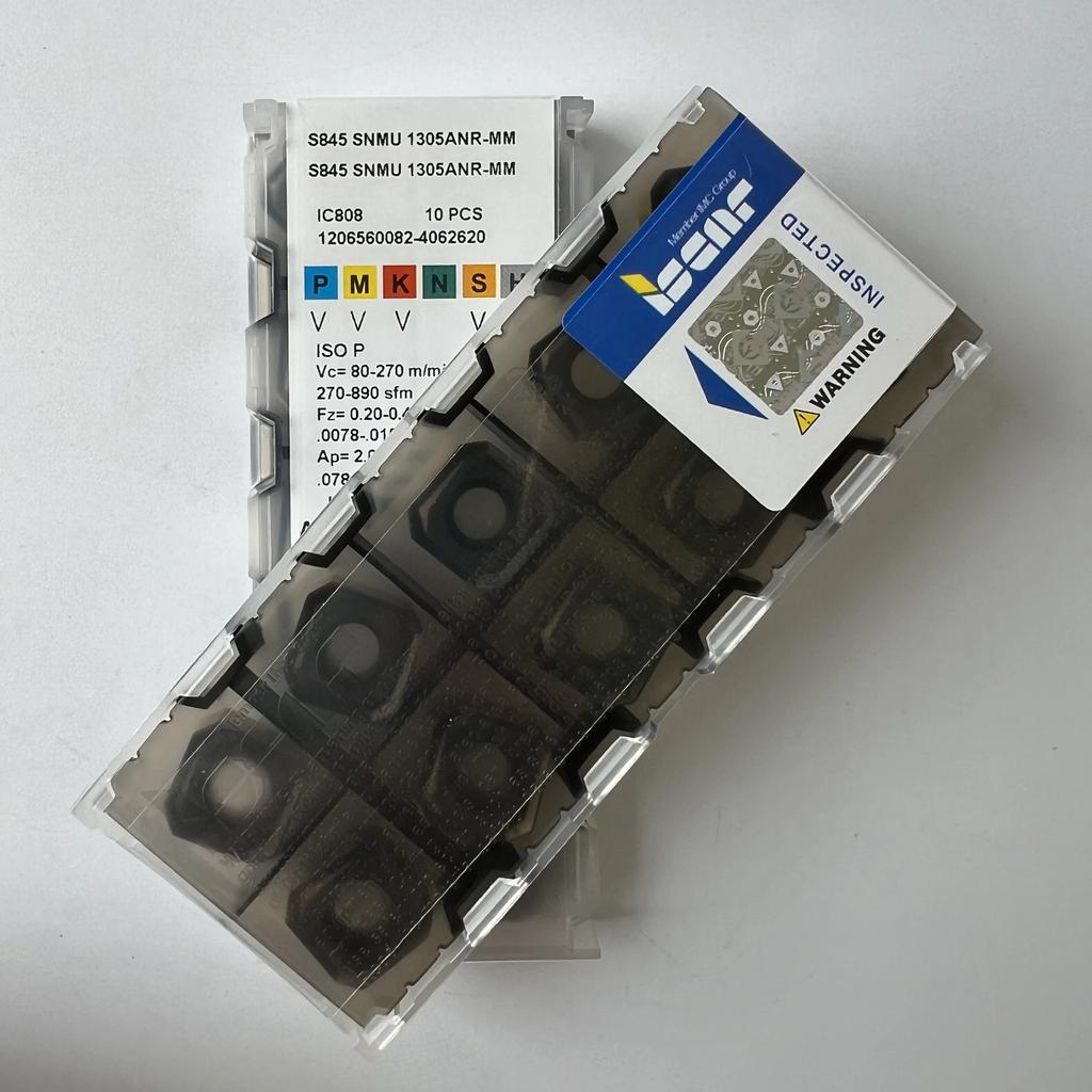 ISCAR / S845SNMU1305ANR-MM IC808 / Industrial indexable Carbide Inserts 10 Pcs