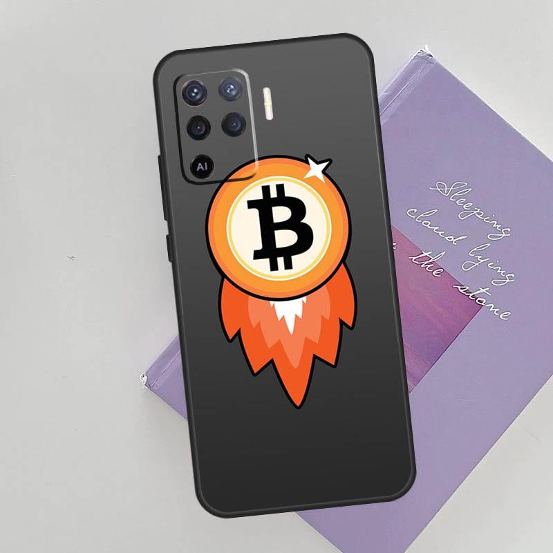 Чехол для телефона BTC Bitcoin для Oppo A74 A53 A54 A94 A15 A16 A17 A52 A72 A76 A96 A57S A58 A78 A98 Задняя крышка