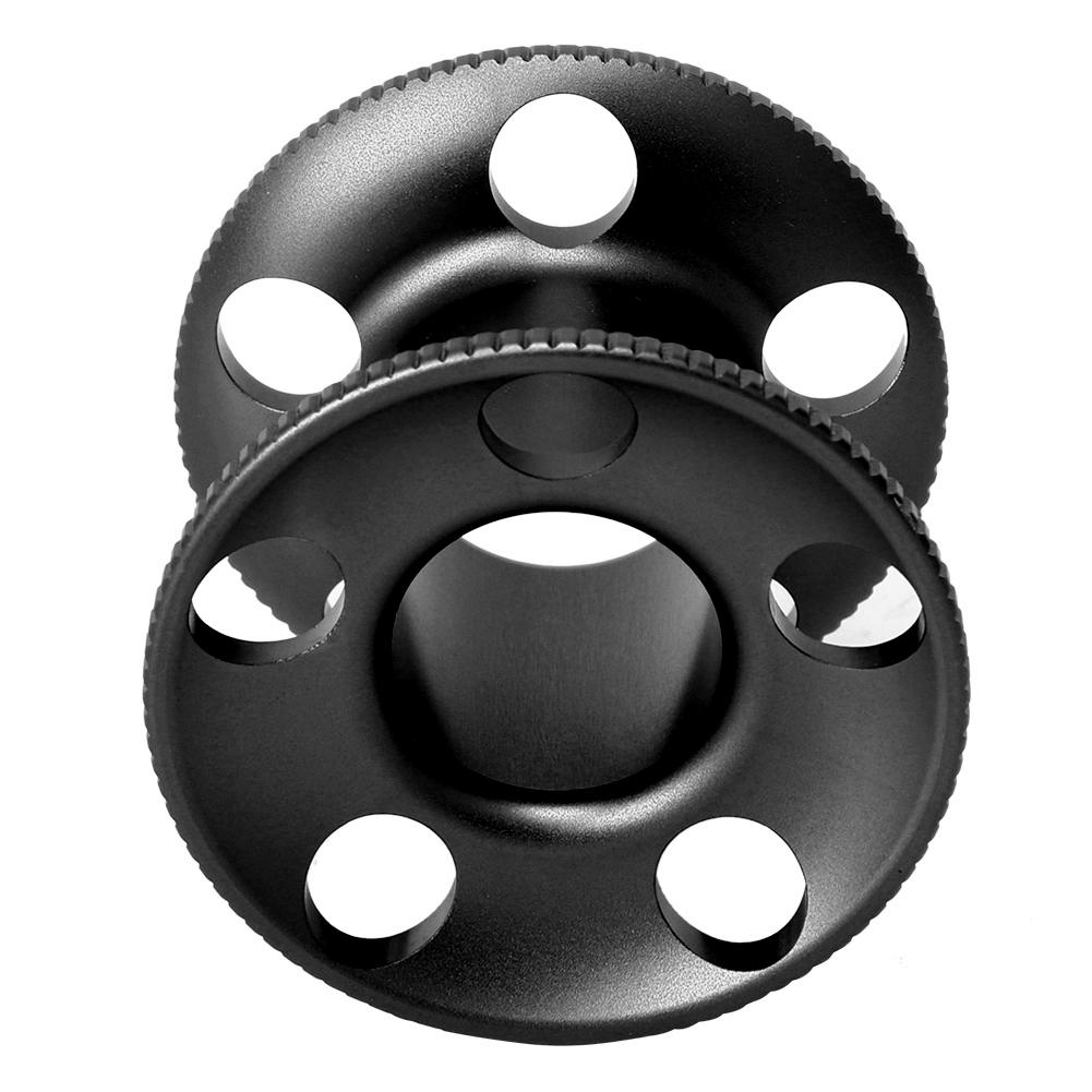 Aluminum Alloy Diving Finger Spool Reel Guideline for Freediving Snorkeling Underwater Gear Equipmentblack