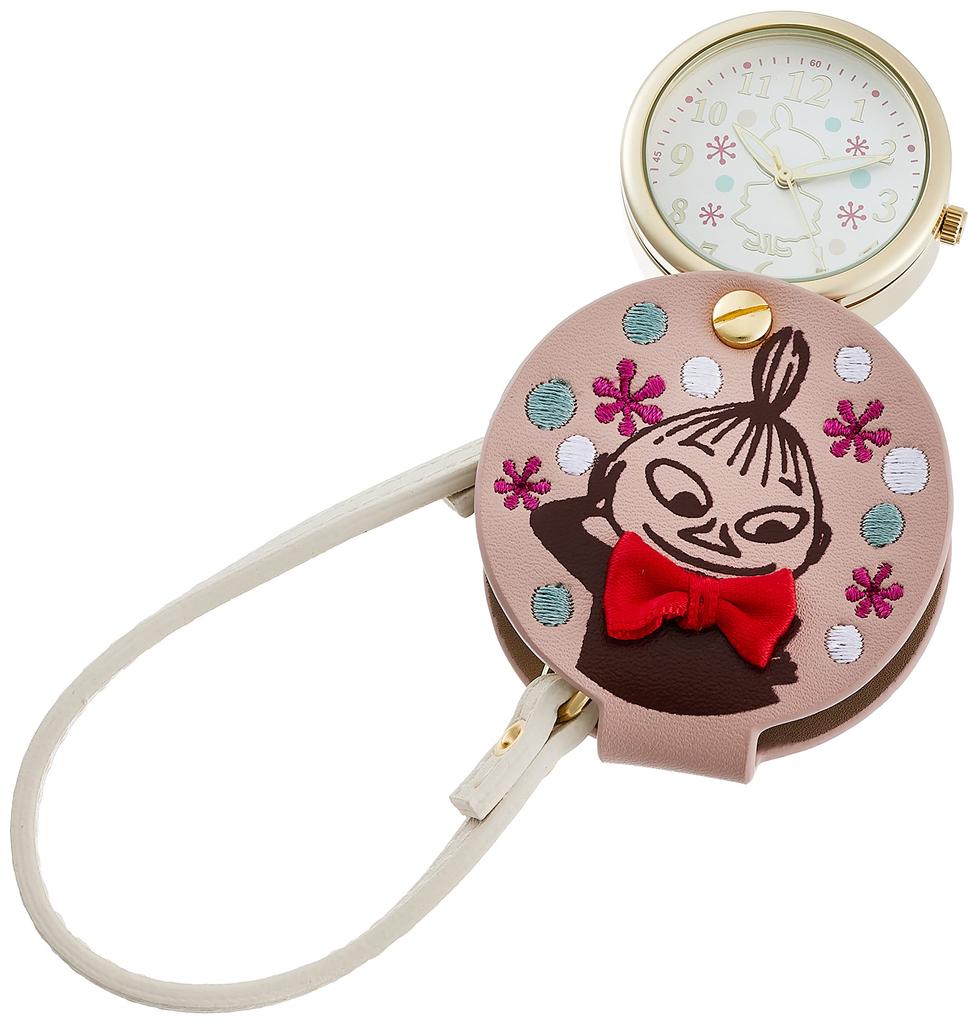 Pocket Watch Moomin Bag Charm Watch Little My with Loupe Ladies [Fieldwork] MOM008-5