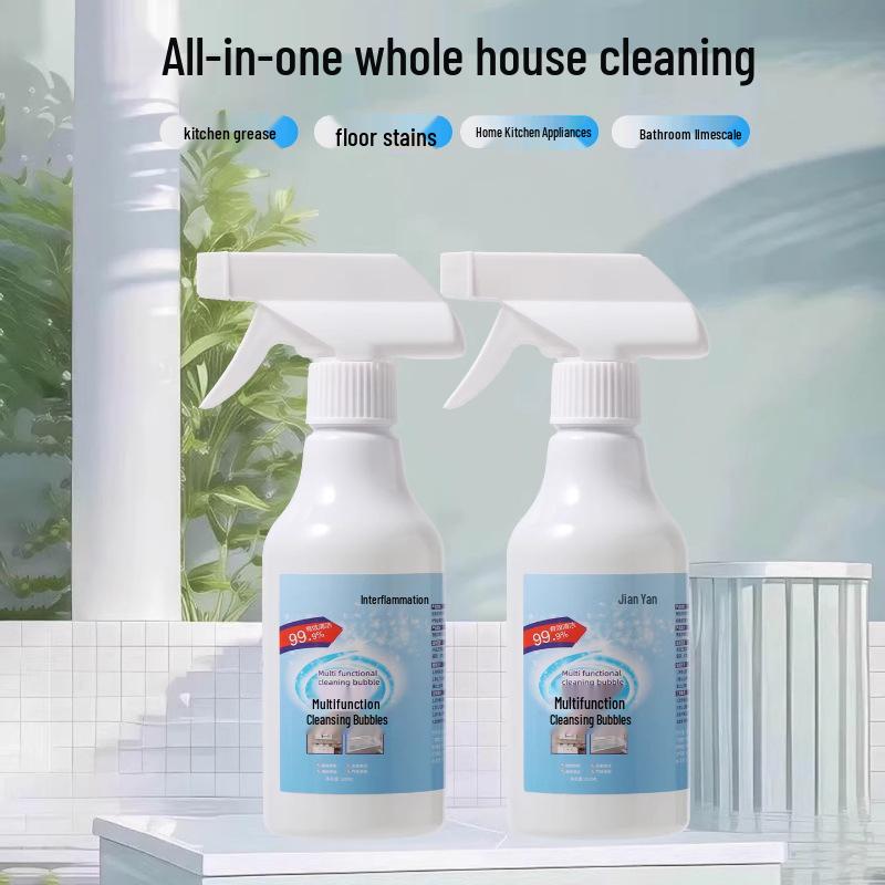 Multi-functional All-in-One Cleaning Foam: Strong Stain Remover & Sterilizing Agent for Household Use