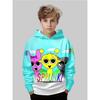 New Anime hoodie,3D  Cartoon Children's Clothing for Boys and Girls, Long-sleeved Autumn Clothing, Suitable for Children Aged 5-14