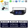 Autoradio Android 15 Carplay Auto pour Kia RIO 4 K3 2015 2016 2017 Lecteur Multimédia Vidéo GPS Navigation Unité Centrale Stéréo WIFI
