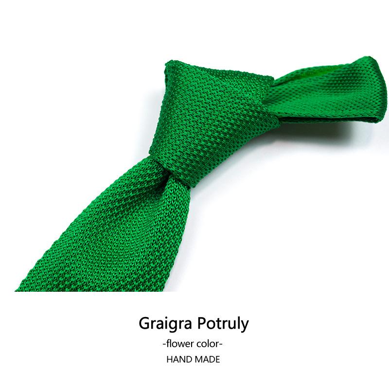 Темно-зеленый маленький галстук 5 см узкий вариант кофейного цвета ретро полосатый британский японский прилив плоский вязаный галстук