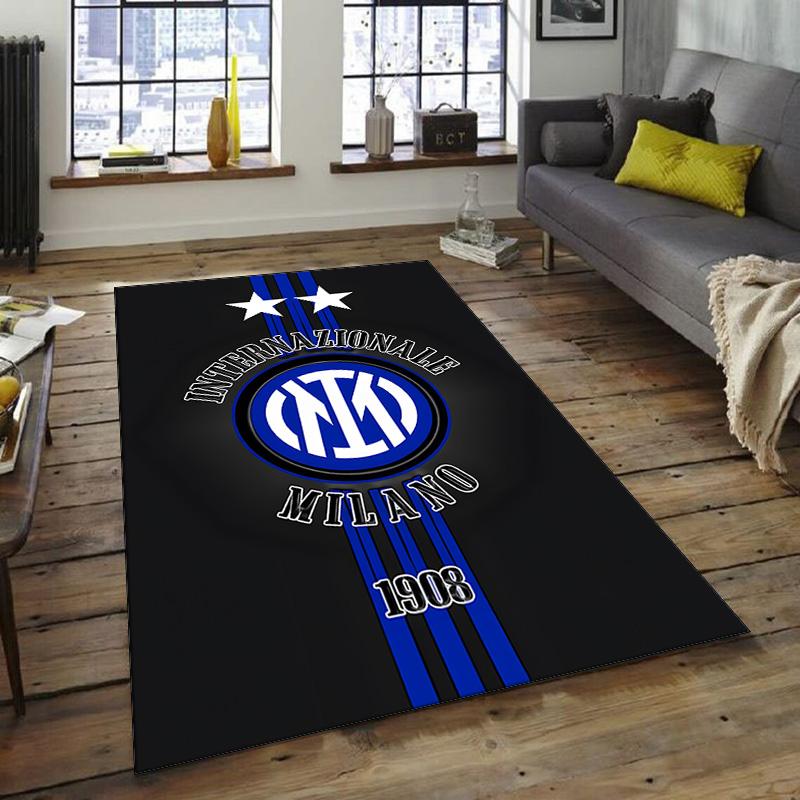 Internazionale Milano Design Area Rug - Non-Slip, Soft & Cozy Floor Mat for Living Room, Bedroom, Office - Indoor/Outdoor Decorative Carpet