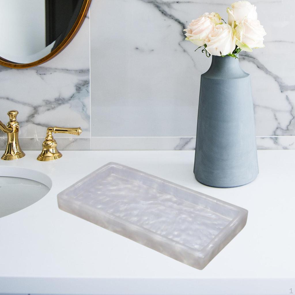 Мраморный Декоративный Поднос для Туалетного Столика Напитки Блюдо для Торта Тарелка для Чайной Свечи Мыло Туалетные Принадлежности Макияж Декор Туалетного Столика