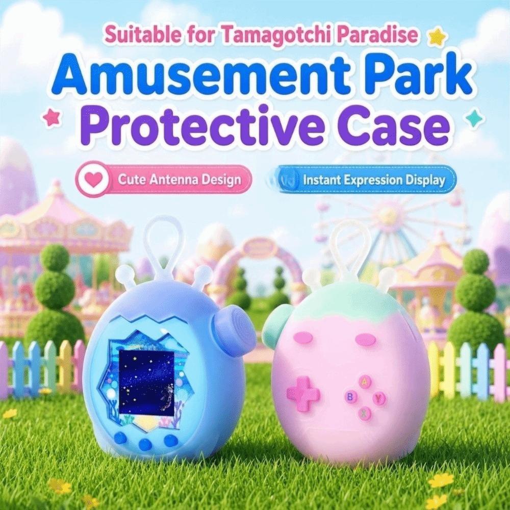 Portable Soft Shell with Knob Cap Protector Cover for Tamagotchi Paradise Electronic Pets Game Toys