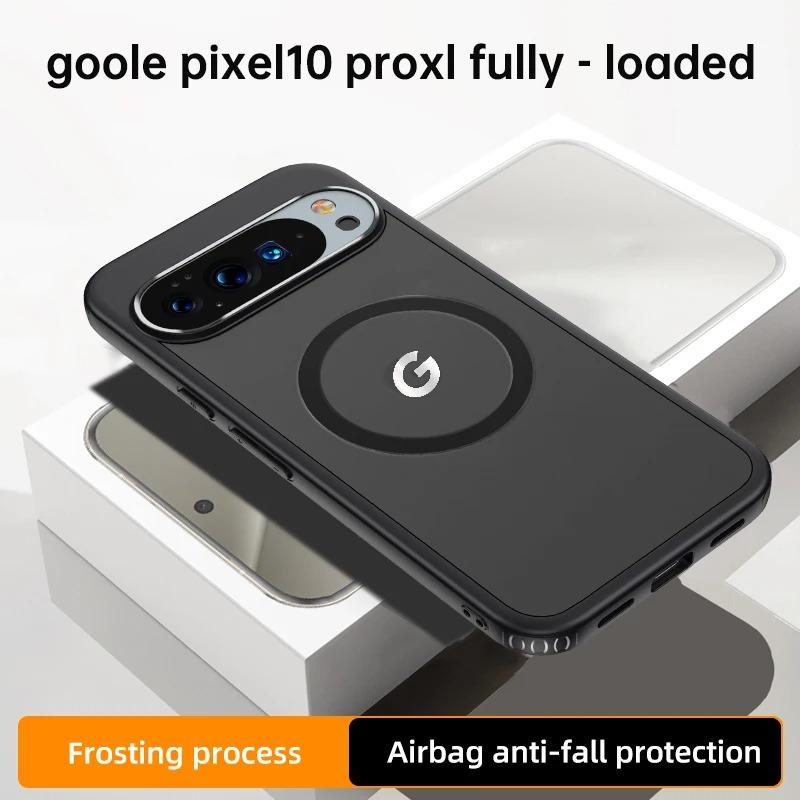 Роскошный простой прозрачный чехол для телефона Google Pixel 10 Pro XL 10A 9 Pro 8 Pro 9a 8a с магнитной зарядкой, противоударный защитный чехол