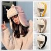 Women Warm Trapper Aviator Trooper Earflap Hat Thicken Winter Cap Flaps Ski Hat Cat Ears Bomber Hats Unisex Ski Faux Fur Hats