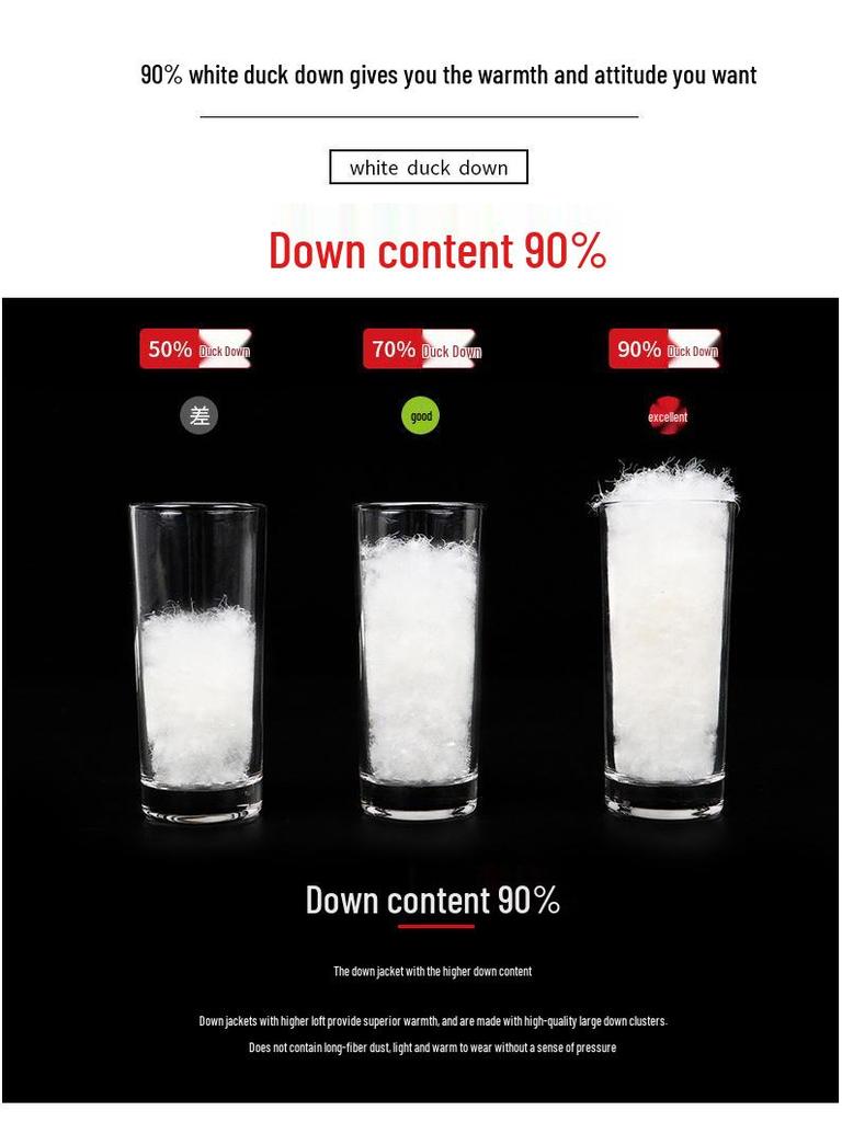 Men's Lightweight Collarless Down Jacket - Autumn/Winter, Plus Size Round Neck White Duck Coat