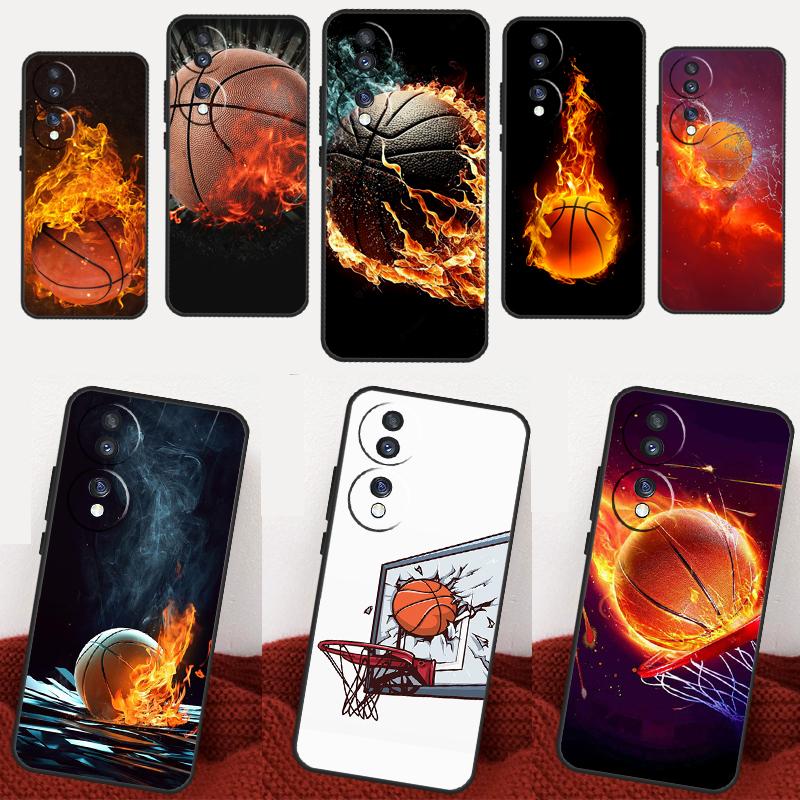 Basketball On Fire Case For Honor X7a X8a X9a X6a X8 X9 X6 X7 10 50 90 70 Lite 8X 9X Magic 4 Lite 5 Pro Cover