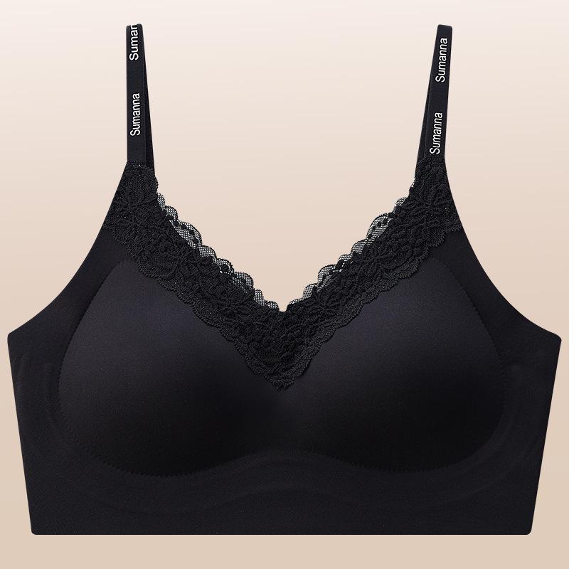 Seamless Soft Support Lifting Smooth Strap Bra with Fixed Cup