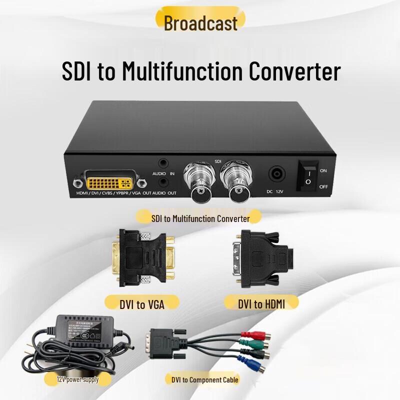Yiren YRWN-S-Q Универсальный конвертер SDI в HDMI DVI VGA AV Component