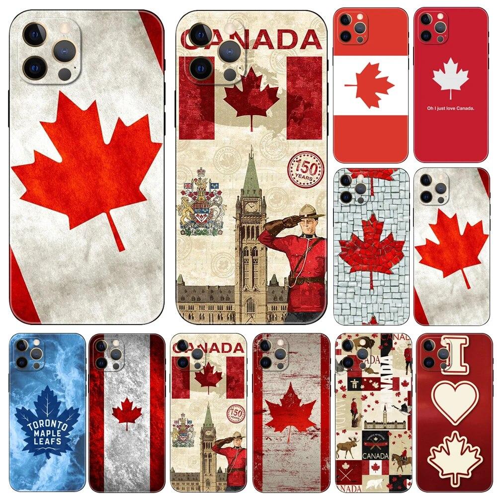 Чехол для телефона Canada для iPhone Samsung Galaxy Redmi Xiaomi Oppo OnePlus Note SA 7 8 9 10 11 12 13 14 20 21 22 23 53 54 Pro Max Plus Ultra TPU Soft