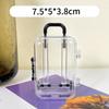 Transparent Jewelry Box Creative Mini Trunk Jewelry Organizer Simple Earrings Hairpins Storage Box Desktop Organizer Box