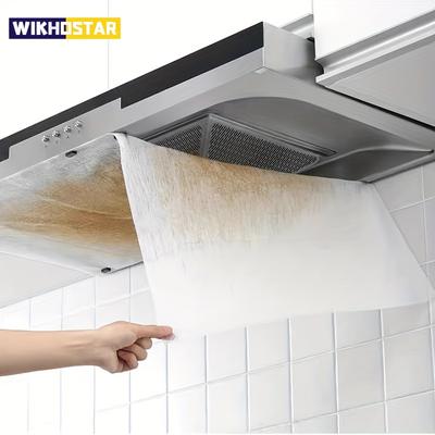 Наклейки на кухонное масло Комплект фильтров для вытяжки Высокоэффективное поглощение масла Бездымный Универсальный Подходит Прочная наклейка Защита